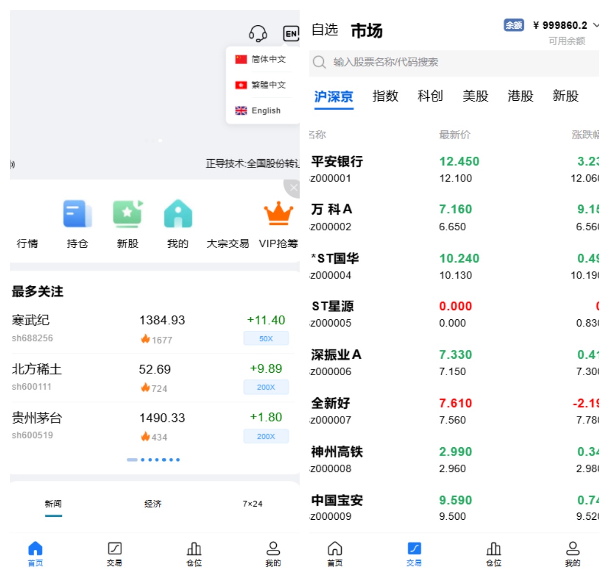 多语言Java海外股票系统源码|亲测源码|沪深京/港股/美股/大宗交易|SpringBoot+Vue